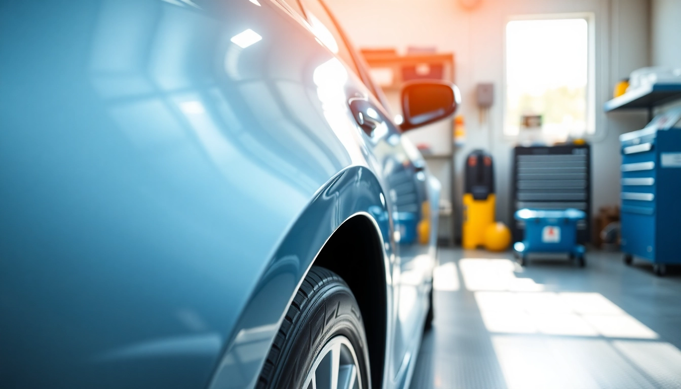 Leasing aufbereitung münchen: Professionelle Fahrzeugaufbereitung in einem sauberen Automobilservice-Setting.