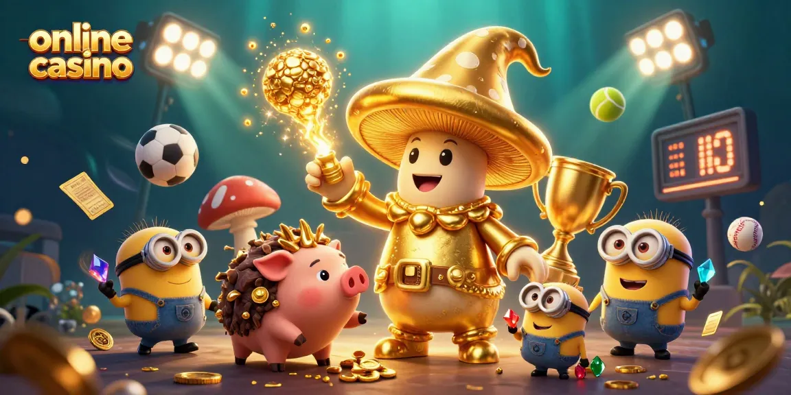 Engage in thrilling online casino games with magical characters and dynamic sports elements.