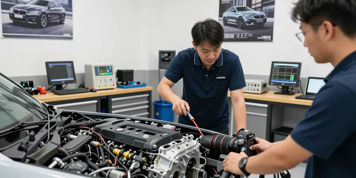Professionelle Chiptuning Hannover Dienstleistungen in einer Meisterwerkstatt für BMW-Fahrzeuge.