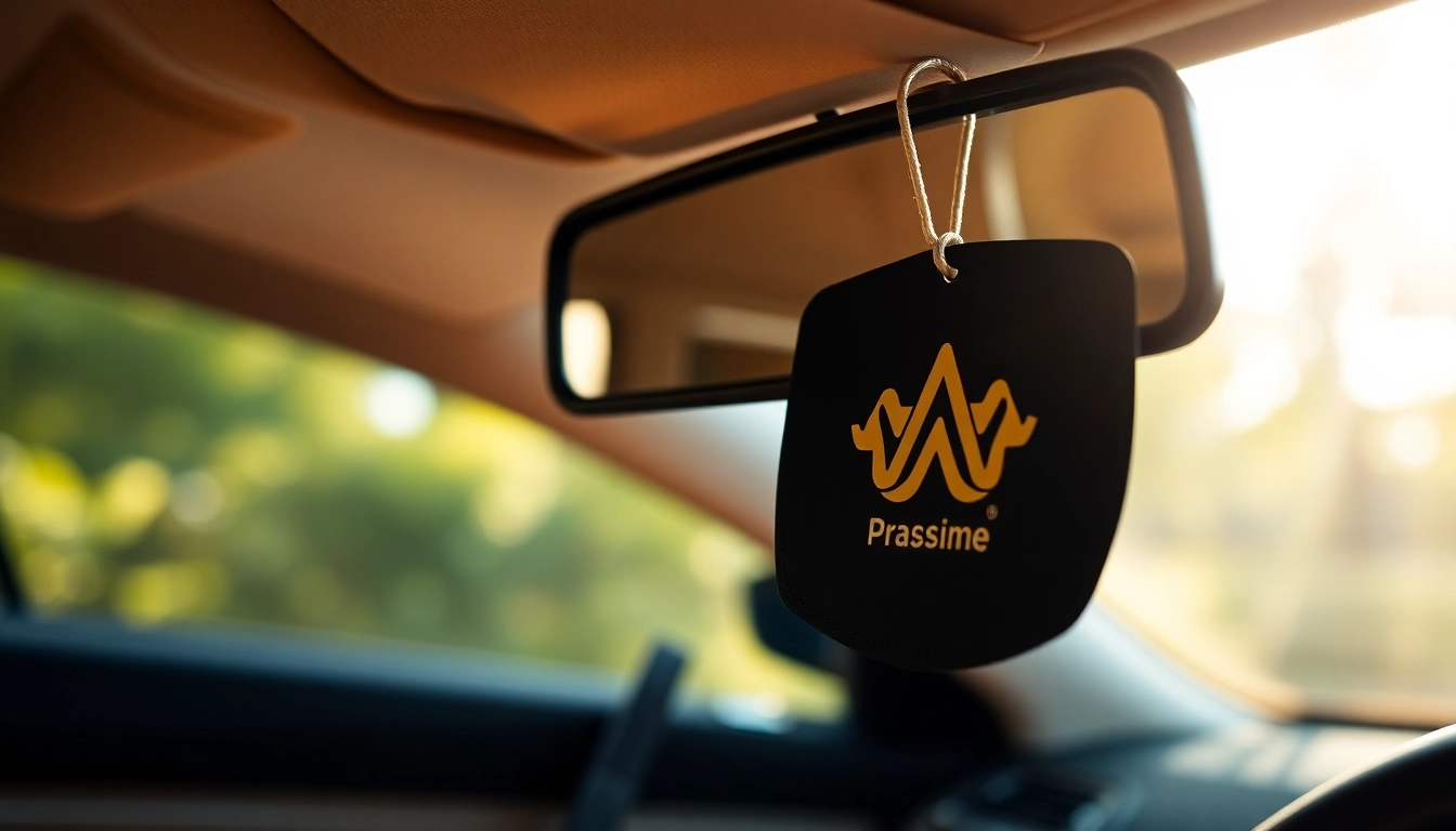 Gestalten Sie Ihren Duftbaum mit Logo für eine persönliche Note im Auto.