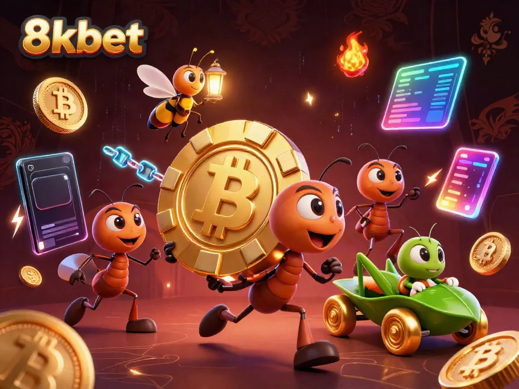 Experience thrilling gameplay in 8xbet with ants on heist adventure showcasing vibrant gaming elements.