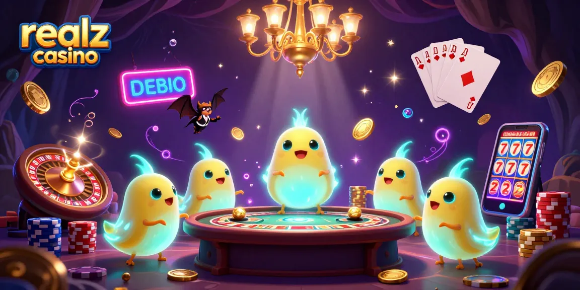 Experience the enchanting glow of realz casino with glowworms illuminating a vibrant cave casino scene.